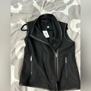 Last season’s Danier leather and wool vest that sold out quickly.